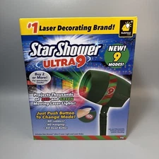 Star Shower Ultra 9 Christmas Laser Light Projector Red & Green Light Show NEW!!