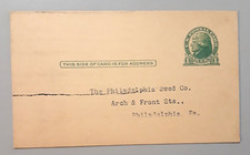 US Postal Card 1 cent Jefferson Philadelphia Seed Company Lawnseed Business
