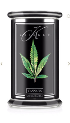 Kringle Candle Reserve Line CANNA BIS HEMP Lge 2-Wick 22 oz Jar  Soy Wax