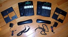  2 AT T  944 INTERCOM TRANSFER 4 LINE BUSINESS OFFICE CORDED TELEPHONES PHONES