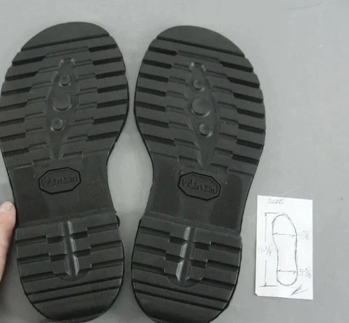 VIBRAM USA REPLACEMENT RUBBER BOOT SHOE REPAIR SOLE 9 SOLID HEEL #143 TECHNO-LUG