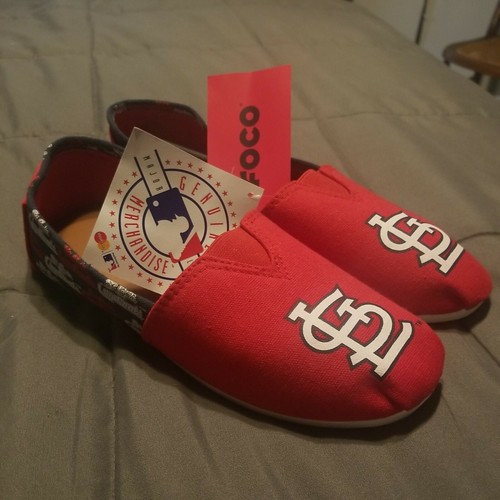 genuine mlb st louis cardinals foco slippers small new