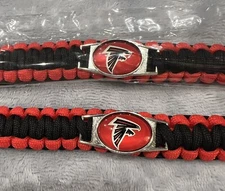 Atlanta Falcons Paracord Survival Bracelet 9 Inch With Sturdy Alloy Closure 