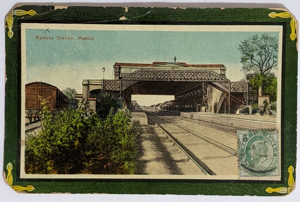 2nd Royal Berks Reg., Nowgong, IN--PC Collector, Habana, CU/0,5p. en PC/1913! Foto 2 de 2