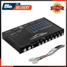 TSG7EQ 7-Band Car Audio Graphic Equalizer with Front 3.5Mm Aux Input High