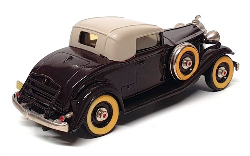 Brooklin Models 1/43 Scale BRK6 001 - 1932 Packard Light 8 - Dk Maroon/Dove Grey - Picture 2 of 6