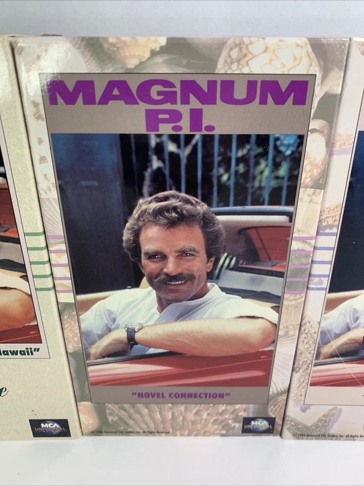 Magnum P.I. 3 VHS Episodes Lot including 'Don't Eat the Snow in Hawaii' premiere - Image 3 of 4