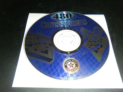 Global Star Software - 480 Crosswords (PC, 1998) - Disc Only!!!!