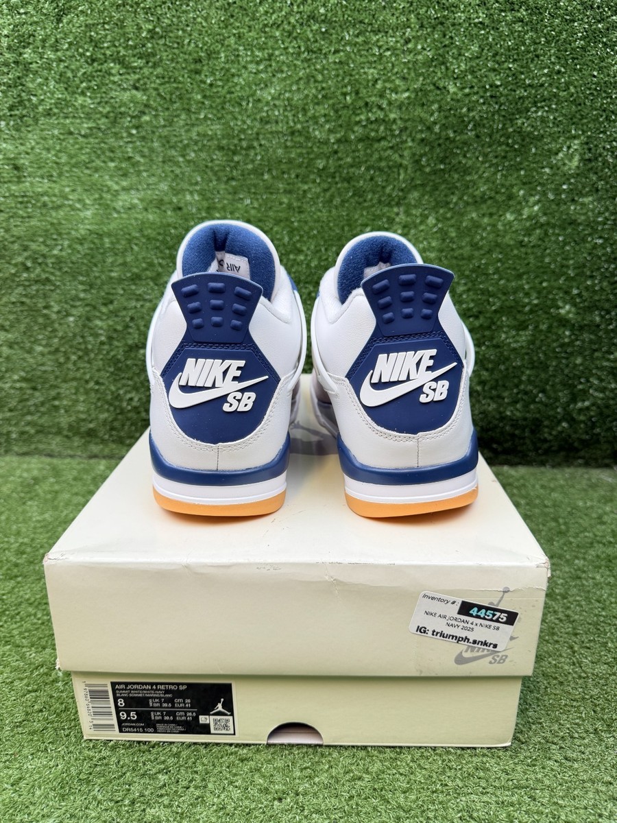 Size 8 - Nike SB x Air Jordan 4 Retro SP Navy | eBay
