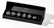 New Dispel Dice Heart of Glass 7 Piece Sharp Edged Dice Set w/ Box