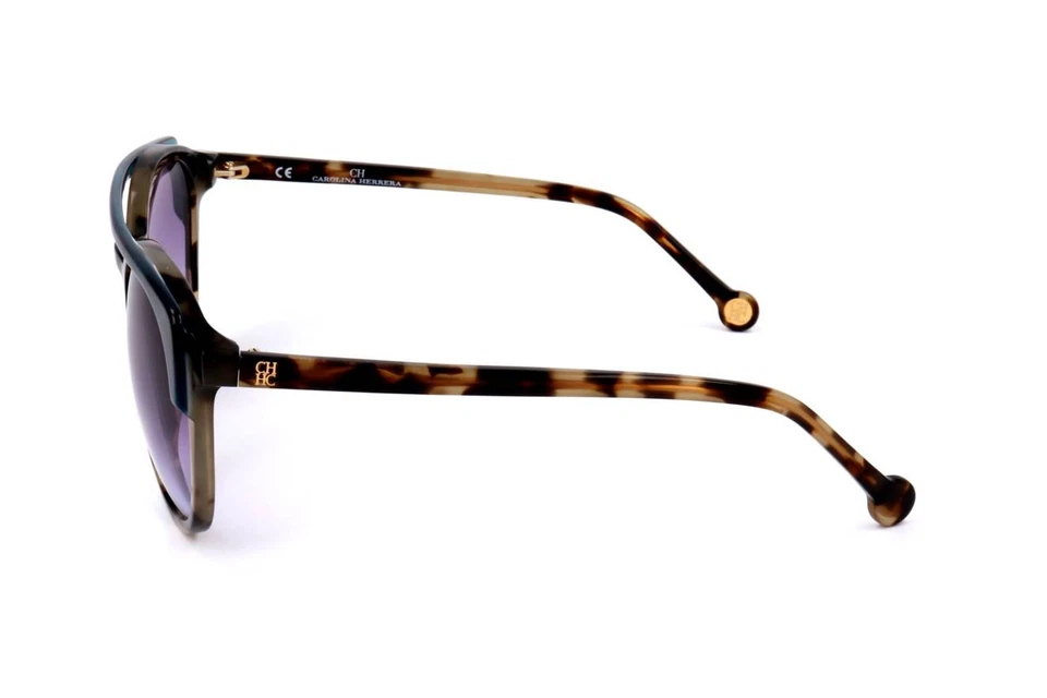 Gafas de sol para mujer Carolina Herrera SHE790 07UH HABANA CON PIEZAS VERDES 51/21/135 Foto 3 de 3