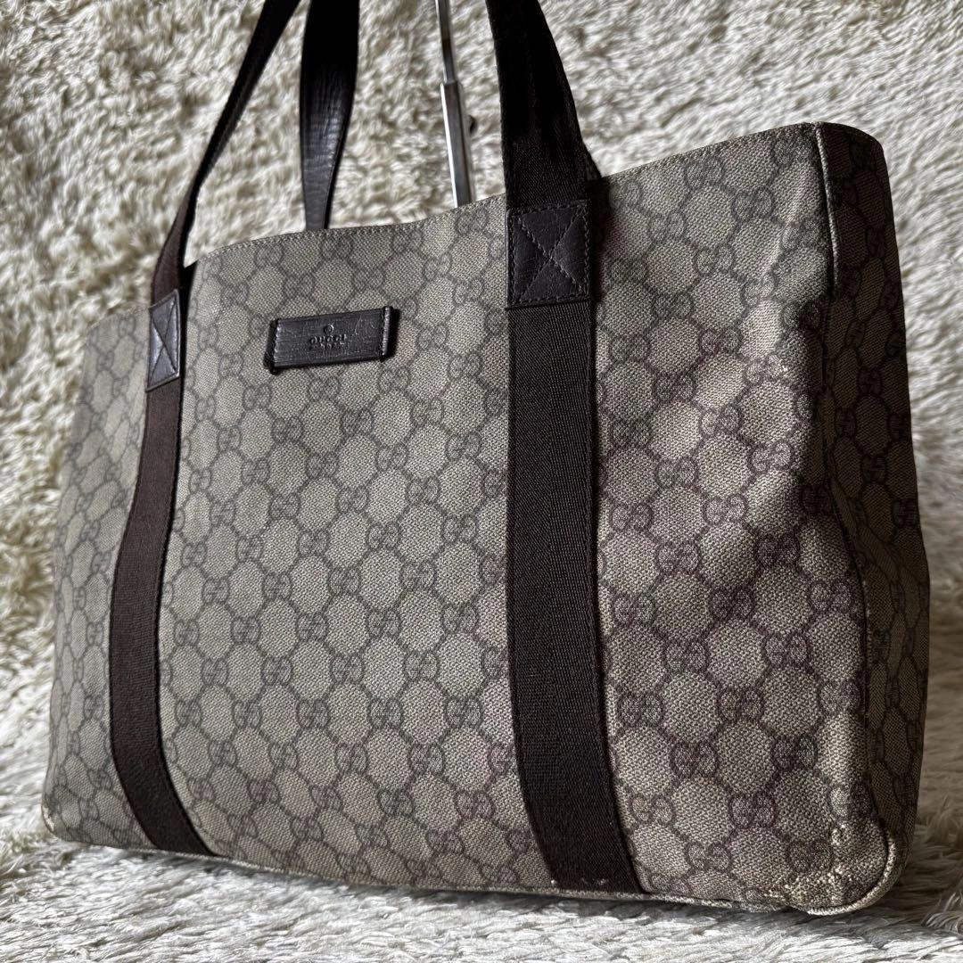 Sac fourre tout Gucci Gg Supreme A4 grande capacité sac à bandoulière affaires travail voyage