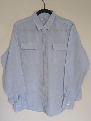 Camixa By Celina Di Pisa Women Linen Button Shirt Size XL Coastal Euro Summer