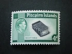 Pitcairn Islands KGVI 1951 4d black & emerald-green SG5b LMM