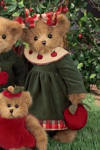 *WENDY WINESAP* Bearington 14" Bear #178201 New 2008 w/tags Apple Festival Rare - Picture 1 of 9