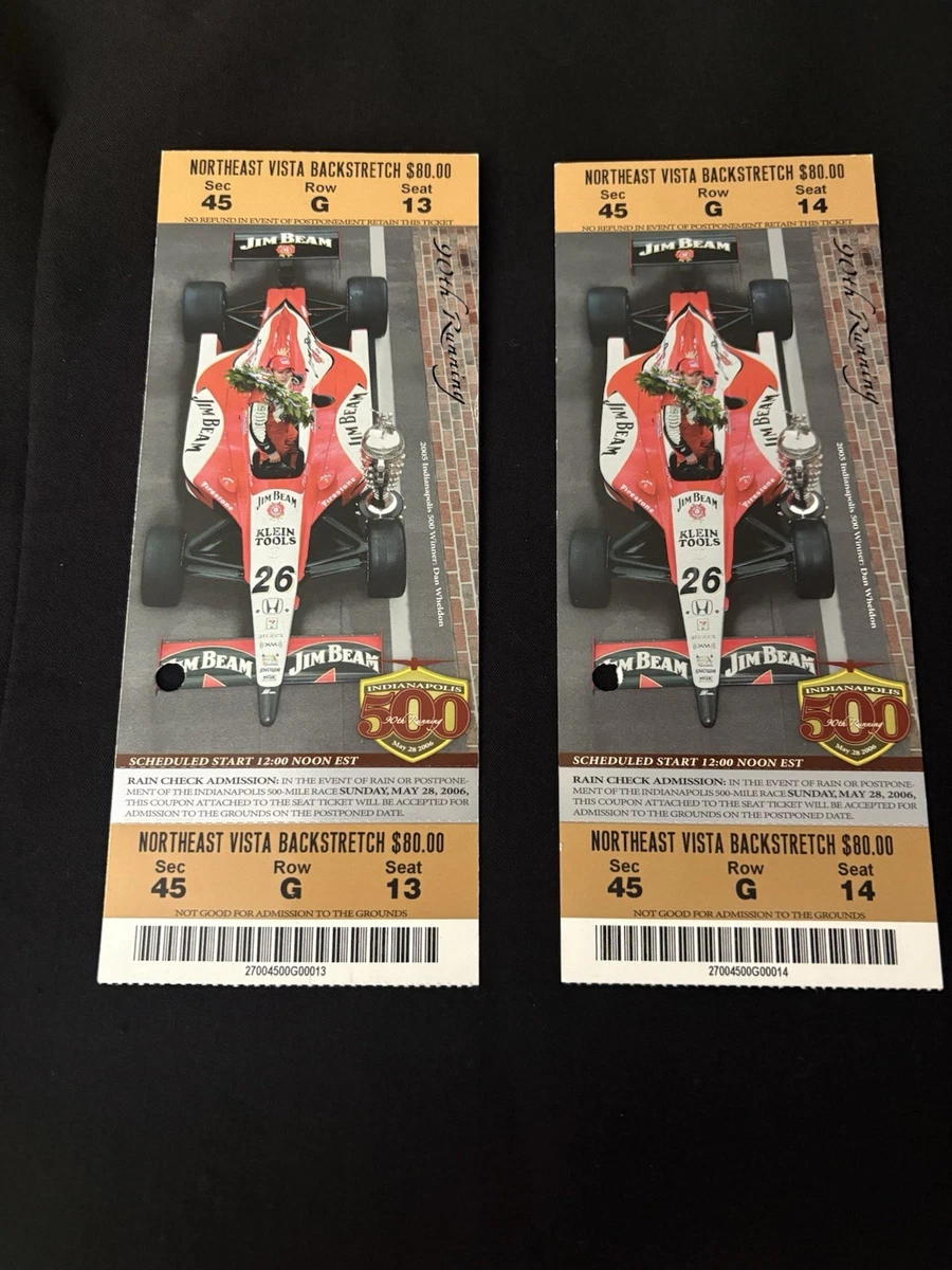 Indianapolis Indianapolis Motor Speedway Sports Tickets for sale