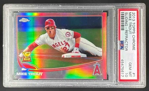 45475617 Mike Trout 2013 Topps Chrome #1 Refractor PSA 10