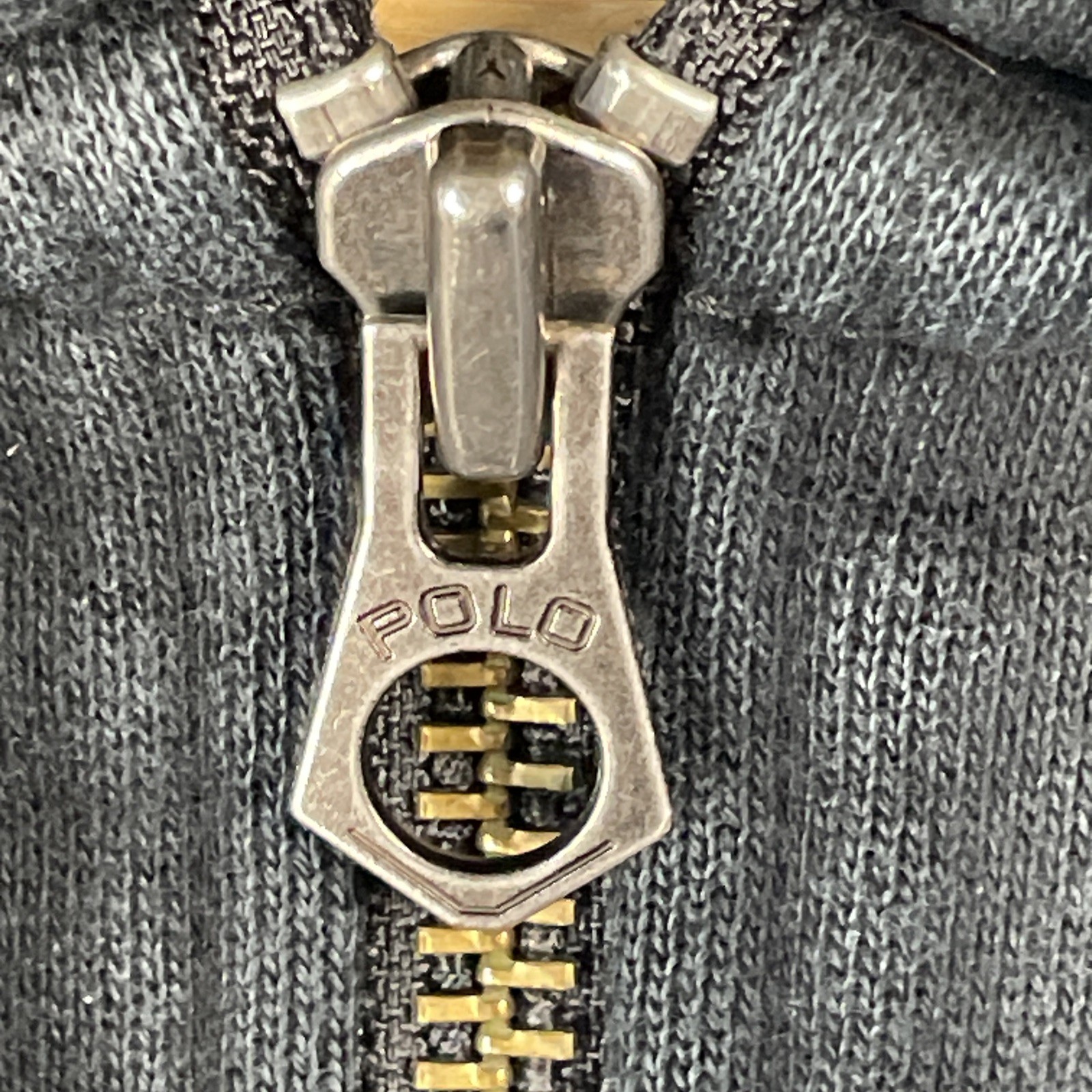 Polo Ralph Lauren uomo giacca full zip con cappuccio nera taglia L rosso pony ricamato