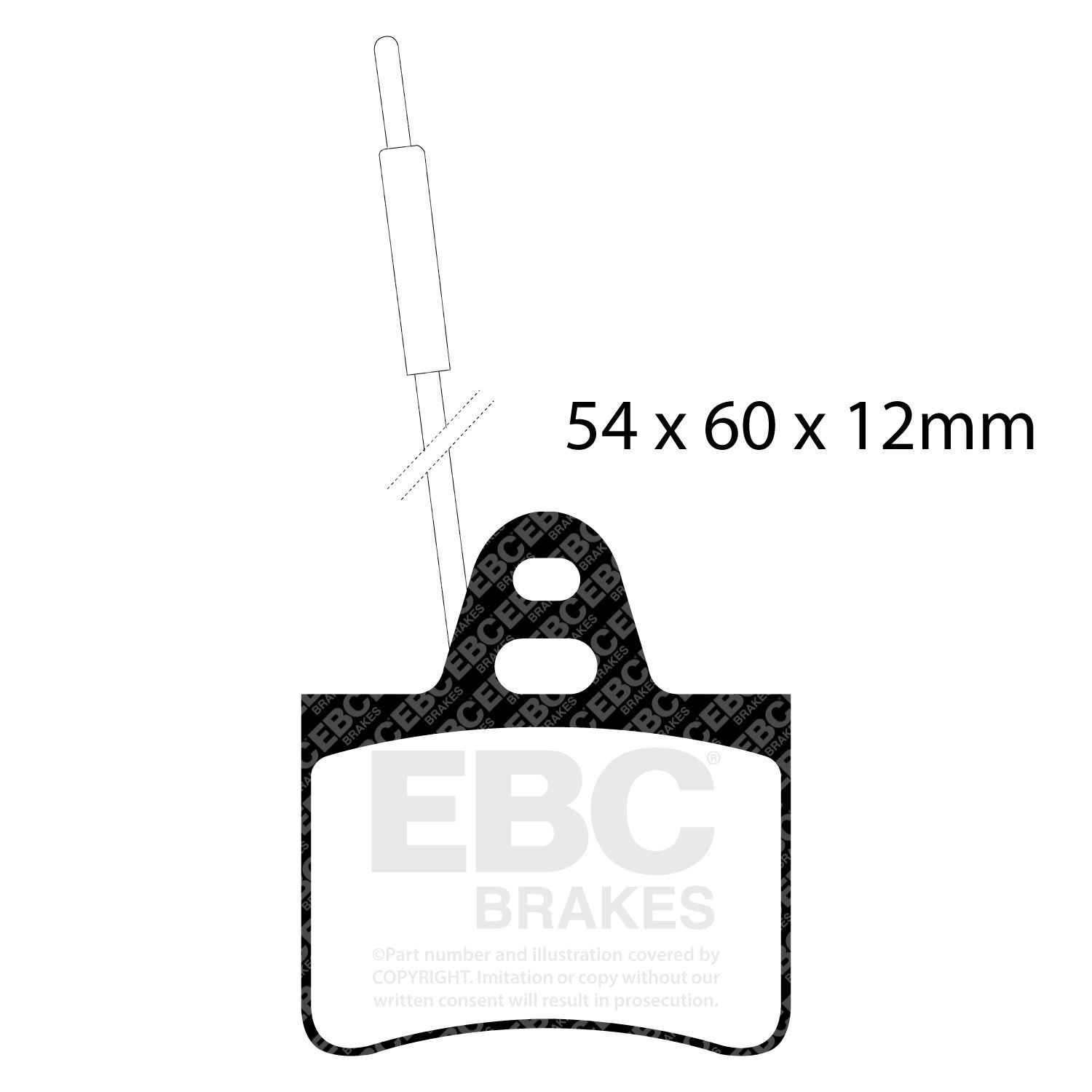 EBC DP412 BRAKE PAD SET DISC BRAKE Rear