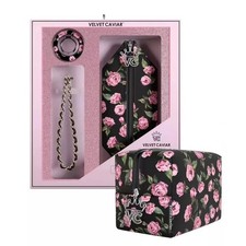 Velvet Caviar Pink Rose Floral Phone Accessories Kit   Grip Stand  Bag