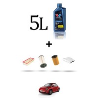 Hoffcar Wartungsset 4 Filter Und 5L ÖL FüR Vw New Beetle / Cabrio (5C) 2.0 Tdi