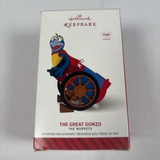 Hallmark Keepsake Ornament 2014 The Great Gonzo Muppets Magic Sound EUC