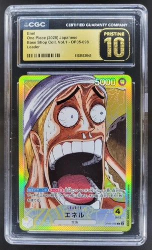 2025 ONE PIECE JP ENEL LEADER OP05-098 CGC 10 PRISTINE R PT