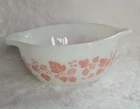 Vintage PYREX Pink Gooseberry 441 Double Spout Cinderella Mixing Bowl 1.5 Pint