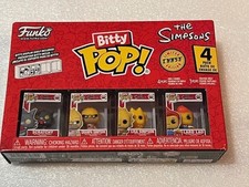 Funko Bitty Pop de Los Simpson Scratchy! Paquete de 4 minifiguras de manteca de cerdo Lad Chase