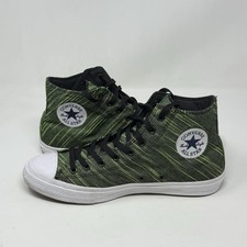 Zapatillas deportivas Converse Chuck Taylor Hi All Star II para hombre 11,5 negras verdes voltios