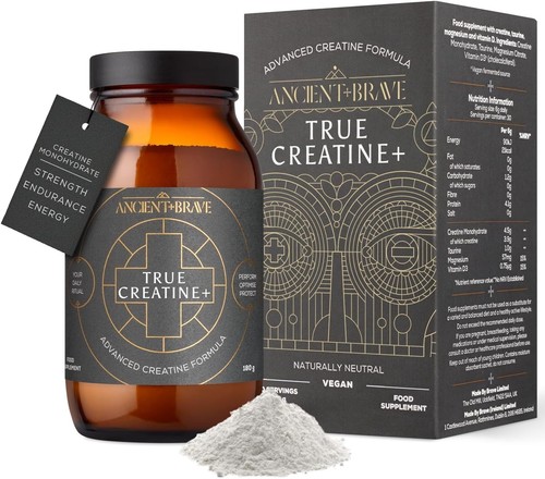 Ancient + Brave - True Creatine+ - 180g - Premium Creatine Monohydrate Powder