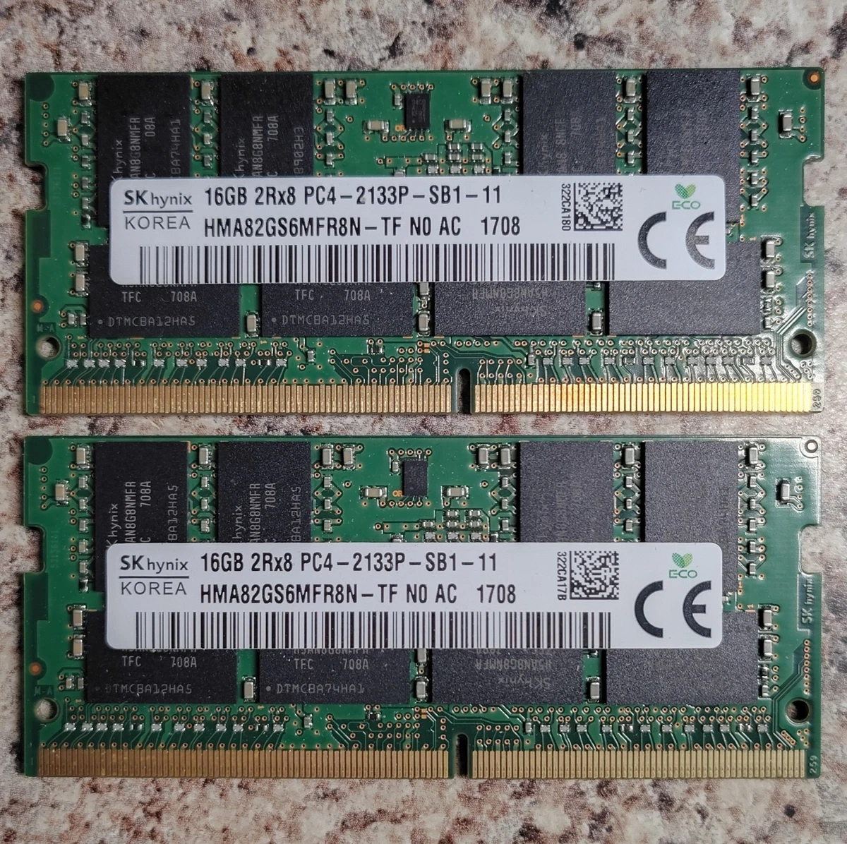 Computer PC4-17000 (DDR4-2133) Bus Speed RAM with 2 Modules and