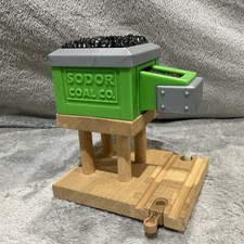 Thomas Wooden Railway Sodor Coal Co. Loader Wood Railroad Track Mining Green