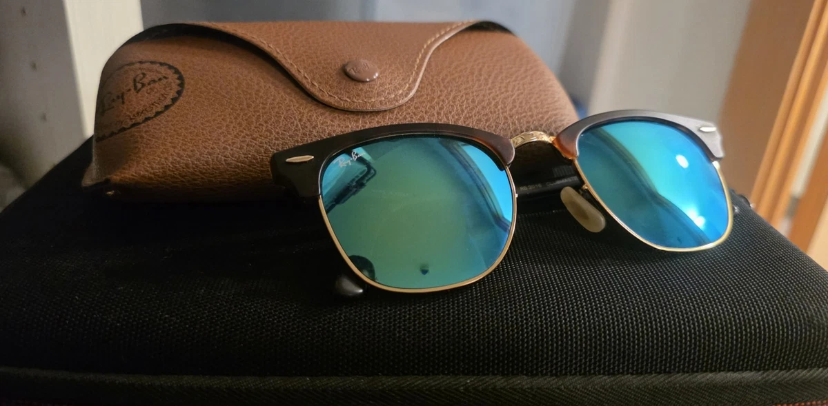 Ray-Ban Clubmaster Blue Blue Sunglasses for Men for sale | eBay