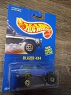 HOT WHEELS CHEVY BLAZER 4X4 BLUE CARD #222 VINTAGE 1991