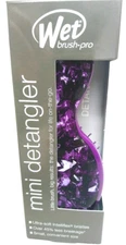 WET BRUSH-PRO MINI DETANGLER MYSTICAL CRYSTALS SQUIRT BRUSH PURPLE FRE SHIPPING!
