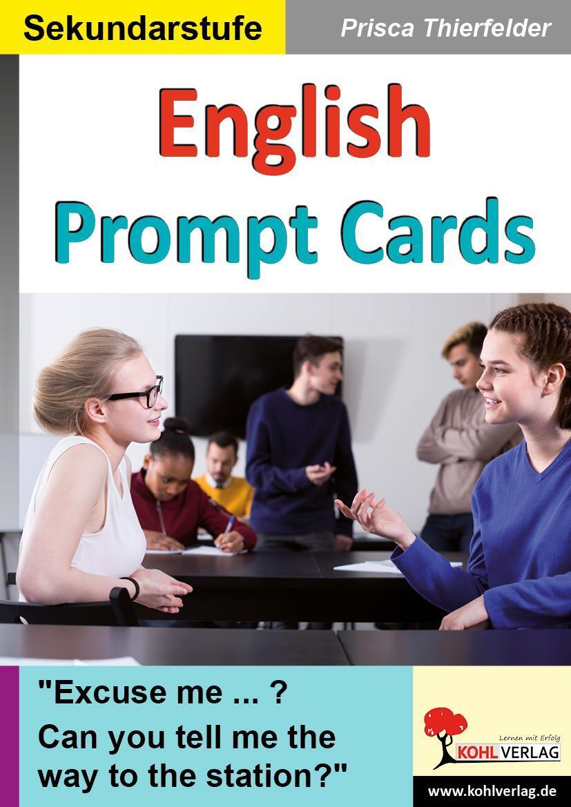 Thumbnail - English Prompt Cards Kopiervorlagen Zum Einsatz 2.-6. Lernjahr