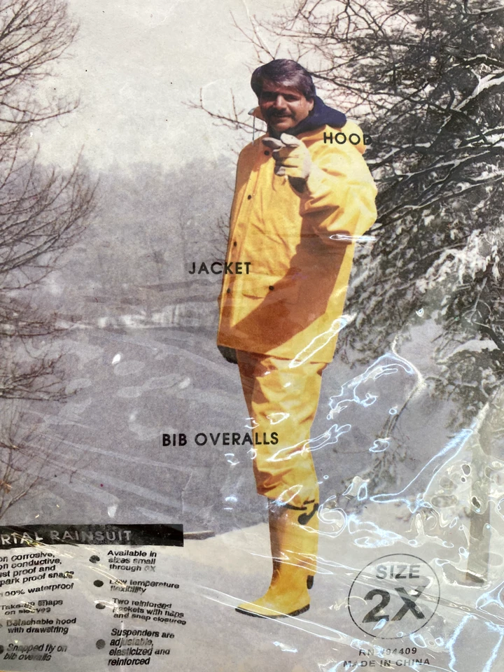 VTG Storm Breaker Heavy Duty 3 Piece Industrial Rain Jacket Suit Size 2X - Image 2 of 4