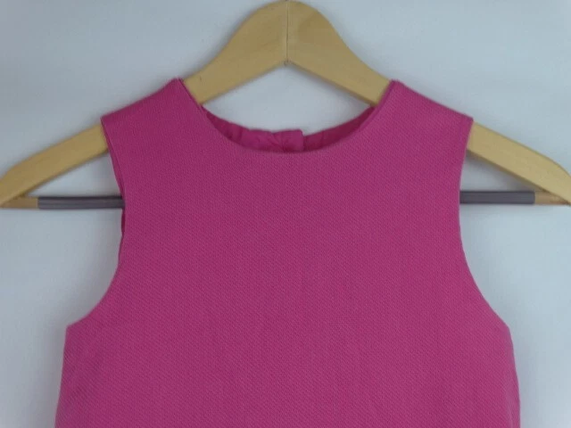 Mulberry Street Girls Dress Size 8 Pink & Green Sleeveless Pleated Bottom Shift - Image 2 of 4