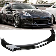 For Nissan 370Z 2009-2021 Front Bumper Lip Splitter Spoiler Body Gloss Black SU