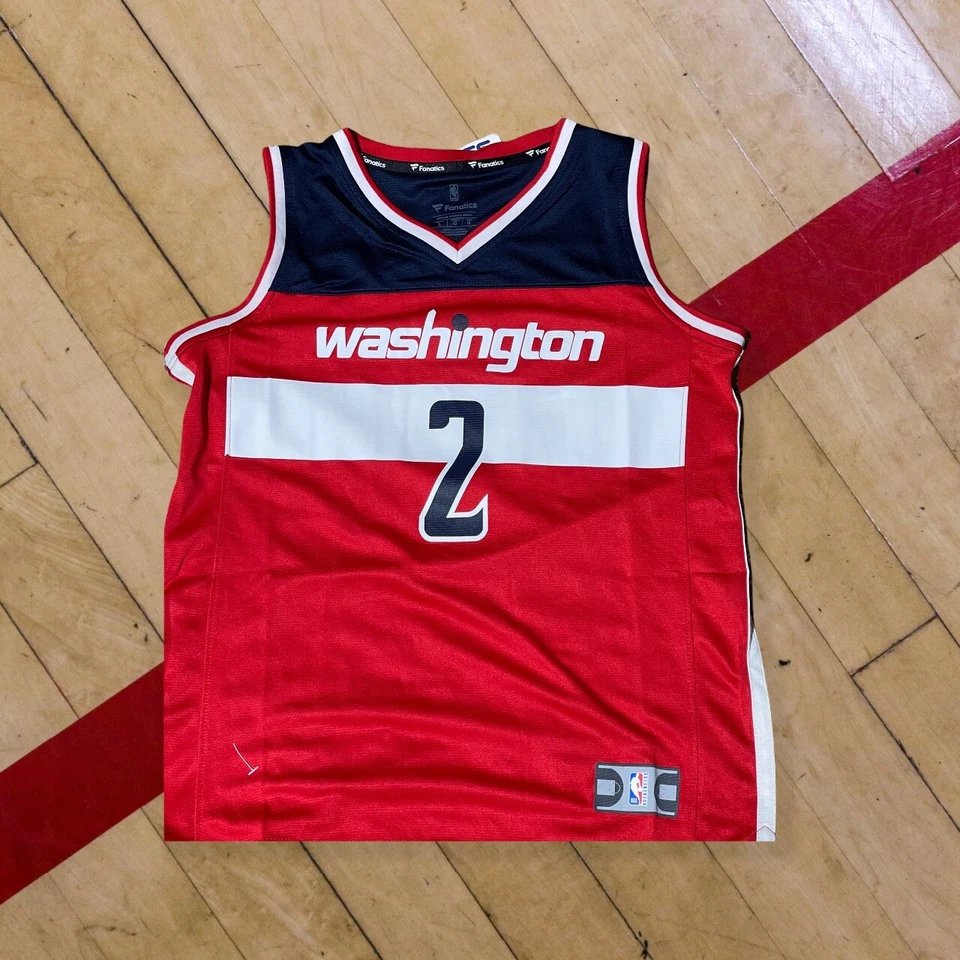 Fanatics John Wall #2 Washington Wizards Red Screen Print Jersey Sz Large boys - Image 2 of 3