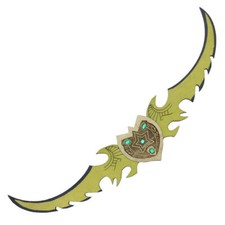 Demon Hunter Wood Sword Twin Blade Video Game War Costume Cosplay Halloween