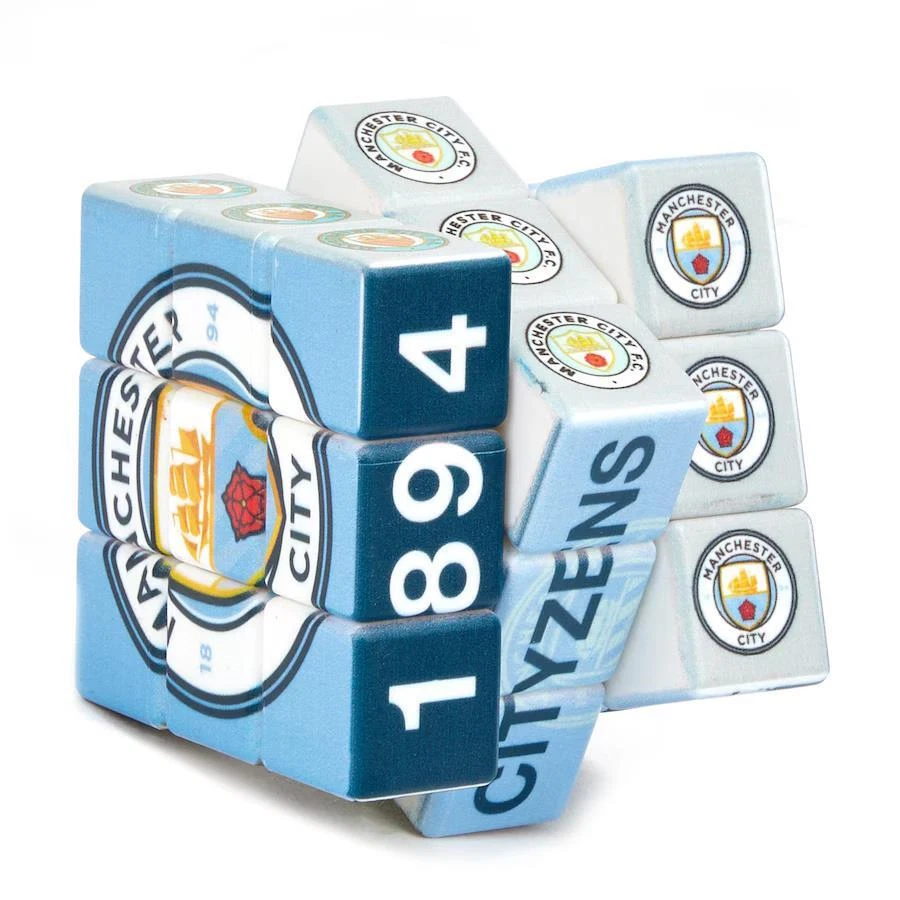 Rubiks Cube 3x3 Puzzle Game Official Manchester City Football Team Club Adult  - Image 3 of 4