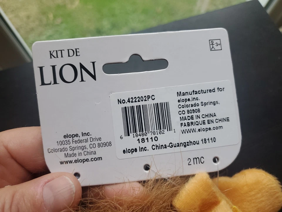 Kit de Disfraz Orejas Cola de León Diadema Prendas para la Cabeza Juegos con disfraces para Fiesta Temática de Animales Nuevo con Etiquetas Foto 3 de 4