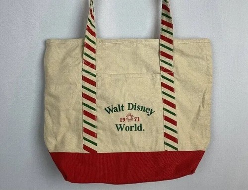 Vintage Style Walt Disney World Bag 1971 Heavy Canvas Tote New With Tags - Picture 2 of 6