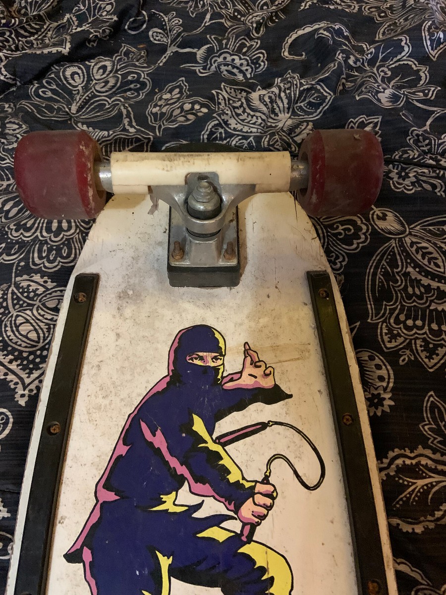 Vintage 80's 90's Skateboard- Ninja Power- Display/Wall hanger