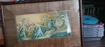 Apollo & His Chariots / Apollo Dancing w/ Muses,framed.print,nice no scraches
