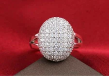 S925 Sterling Silver Cosplay Twilight Bella swan Wedding Engagement Ring Size 5