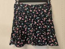 Abercrombie Kids Navy Blue Floral Skirt Girls Size Large L