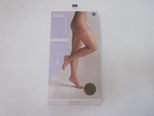 SILK IMPRESSIONS 2 Pair High Waisted COCOA Ultra Fine Sheer Pantyhose XXL